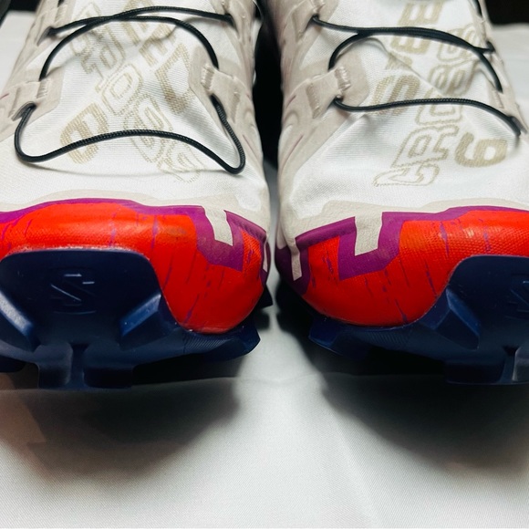 SALOMON SPEEDCROSS 6 (WHITE/SPARKLING GRAPE/FIERY RED) WOMEN'S SHOES | 7 - Picture 5 of 12